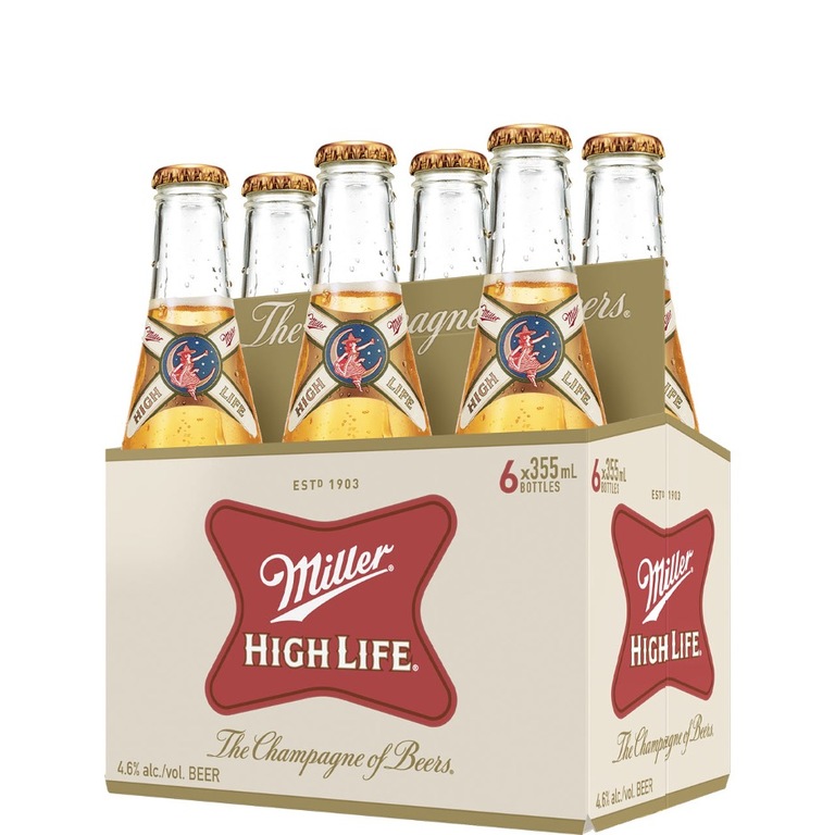 Miller High Life 6 pack bottle